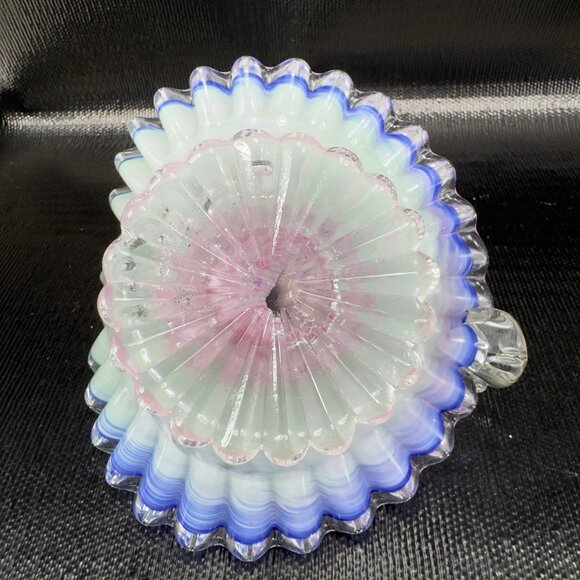 Venetian Art Glass Duck Bird Chicken Shaped Dish Bowl Candy Dish Container Italy - Picture 8 of 13